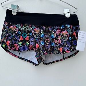 Lululemon Athletica Multicolor Floral Athletic Shorts